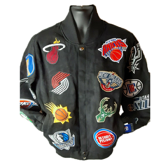 Atlanta Hawks NBA Men’s G-iii Collage Embroidered Front Snap Jacket