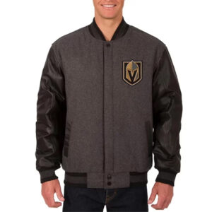 Vegas Golden Knights Charcoal and Varsity Jacket
