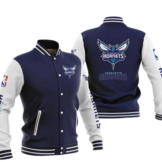 NBA Charlotte Hornets Varsity Baseball Jacket