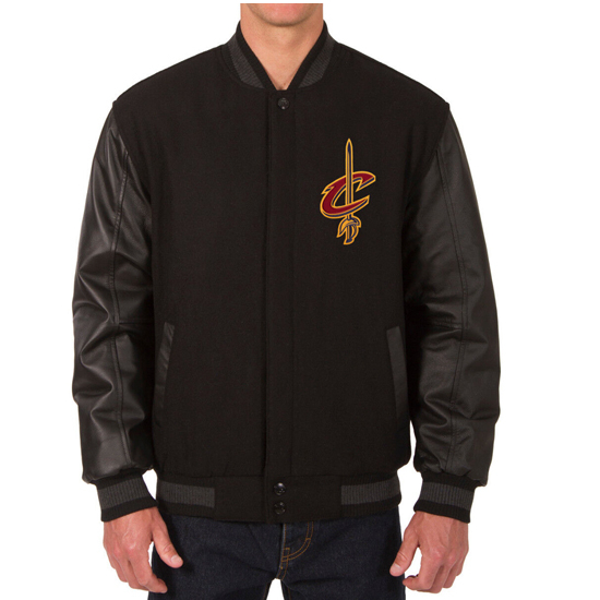 NBA Cleveland Cavaliers Reversible Leather Jacket