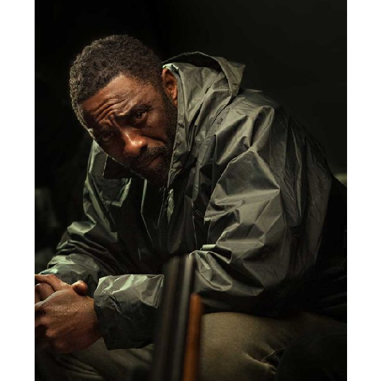 Luther The Fallen Sun Idris Elba Black Hooded Jacket