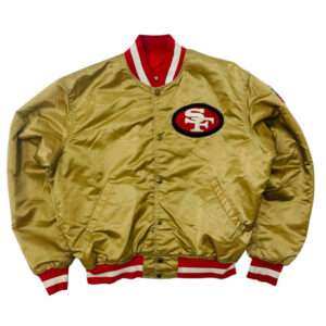 San Francisco 49ers Gold Satin Jacket