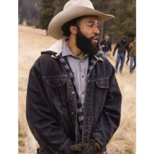 TV Series Yellowstone Denim Richards Black Denim Jacket