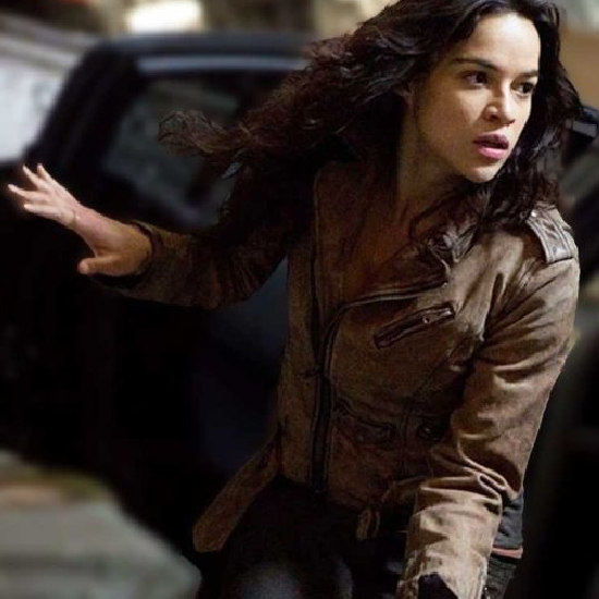 The Fast and Furious 7 Letty Ortiz brown Jacket