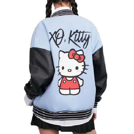 XO Kitty 2023 Hello Kitty Wool Varsity Jacket