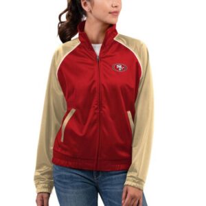 Women's San Francisco 49ers Show up Fashion Red Track Jacket