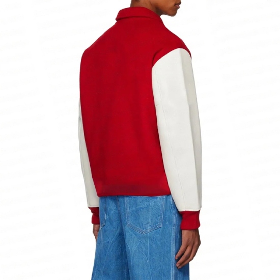Alabama Crimson Tide Wool Red And White Varsity Jacket