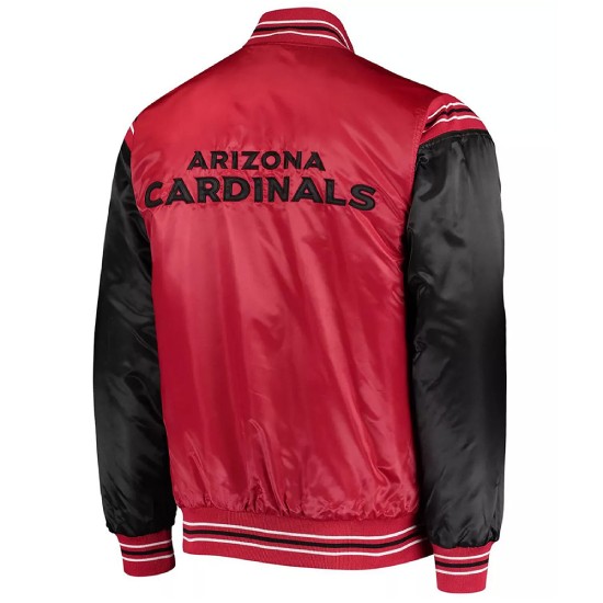 Arizona Cardinals Enforcer Red & Black Satin Jacket