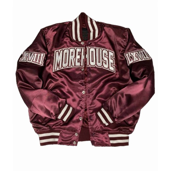 Men’s Morehouse College Maroon Satin Jacket