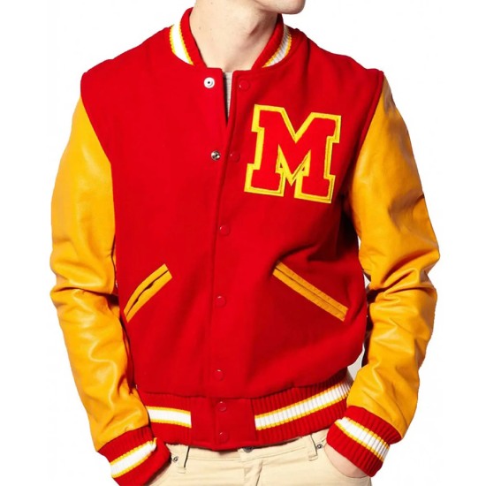 Michael Jackson Thriller Red And Yellow Letterman Jacket