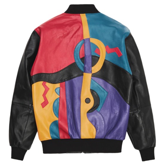 Pelle Pelle Picasso Plush Multicolor Leather Jacket