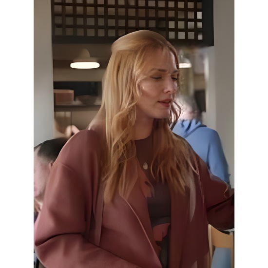 Alexandra Breckenridge Virgin River S04 Melinda Monroe Pink Coat