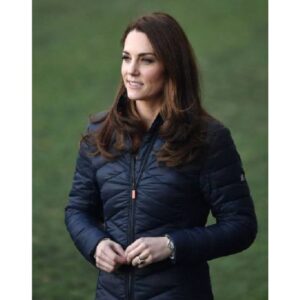 Blue Kate Middleton Quilted Jacket