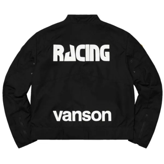 Supreme Vanson Biker Black Racing Jacket