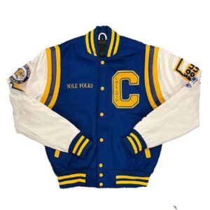 Crenshaw Blue And White Letterman Varsity Jacket